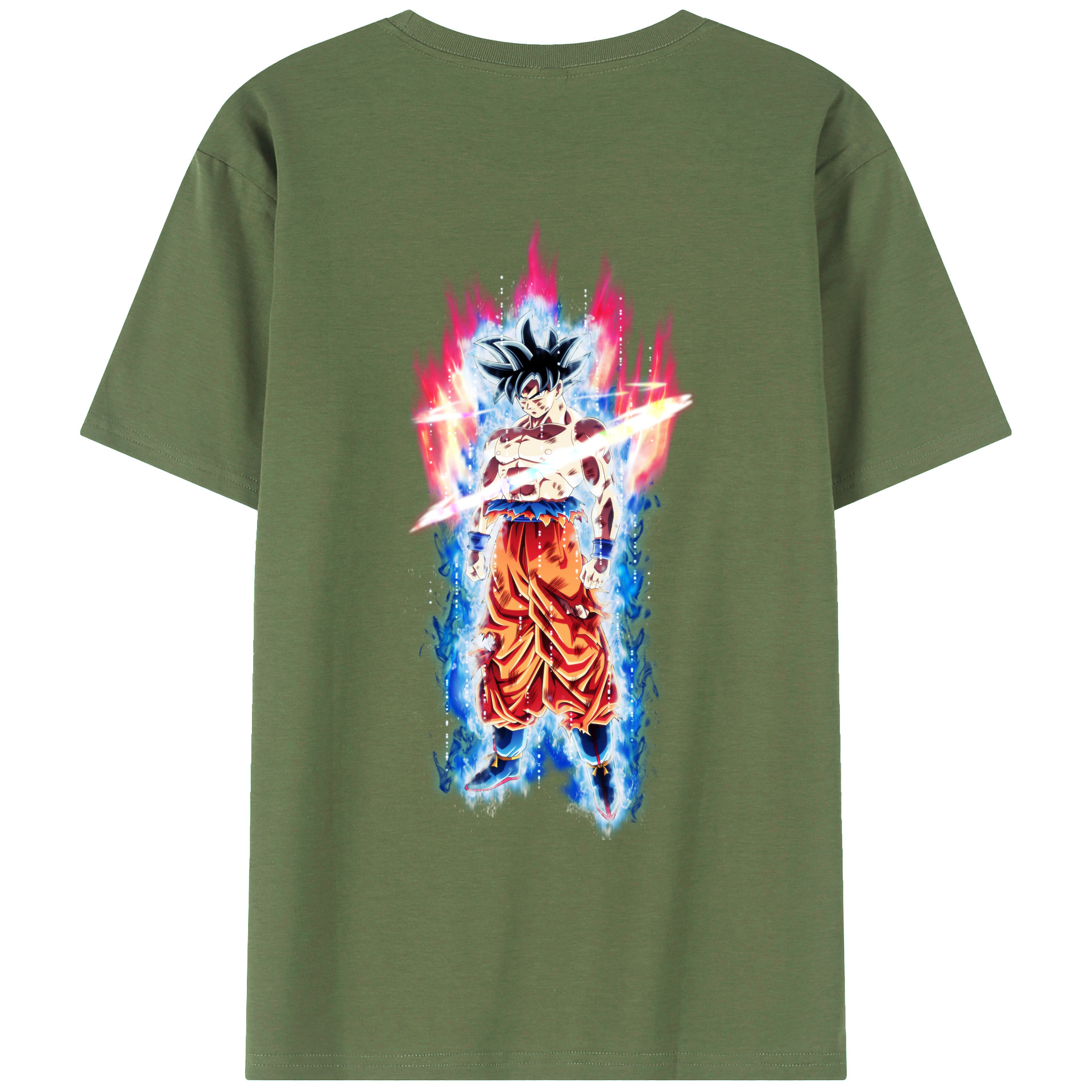 （画像用） ドラゴンボール 孫悟空（そん ごくう）Son Goku カカロット DRAGON BALL Kakarotto 綿100％ メンズ半袖Tシャツ（バックプリント） 通気性